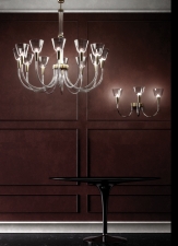 Lampa wisząca VENINI SOFFIATI C SCARPA 9927